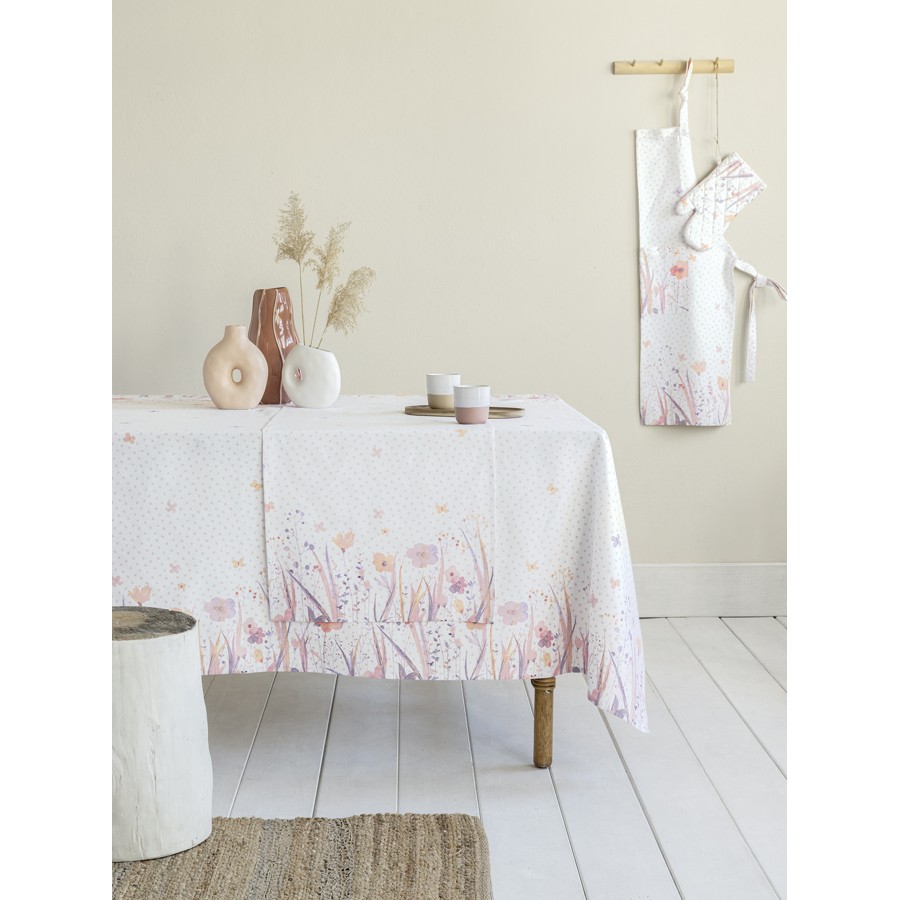 Τραπεζομάντηλο 6 ατόμων (150x190) Βαμβακερό Digital Print, Nima Laurel