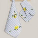 Πετσέτα Κουζίνας-Ποτηρόπανο (40x60) Βαμαβακερή Digital Print, Nima Lemon Tree