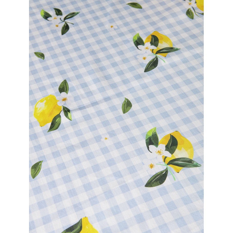 Αλέκιαστο Τραπεζοκαρέ (140x140)Βαμβακερό επεξεργασία αδιαβροχοποίησης Digital Print, Nima Lemon Tree