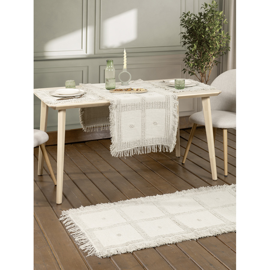 Σουπλά (30x50) Βαμβακερά με Κρόσσια Nima Liora