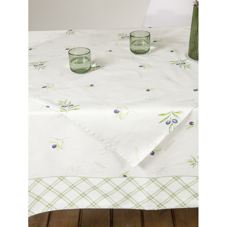 Καρέ (85x85) Βαμβακερό Digital Print, Nima Olive