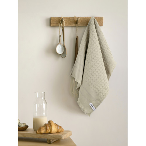 Πετσέτα - Ποτηρόπανο Κουζίνας (40x60) Βαμβακερή Nima Waffle Honeycomb Taupe