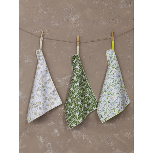 Σετ Πετσέτες-Ποτηρόπανα Κουζίνας 3 τεμαχίων (40x60) Βαμβακερές Nima Idira