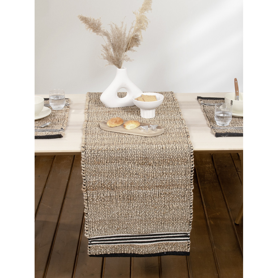 Τραβέρσα (Runner) (45x150) από Γιούτα και Βαμβάκι Nima Ray