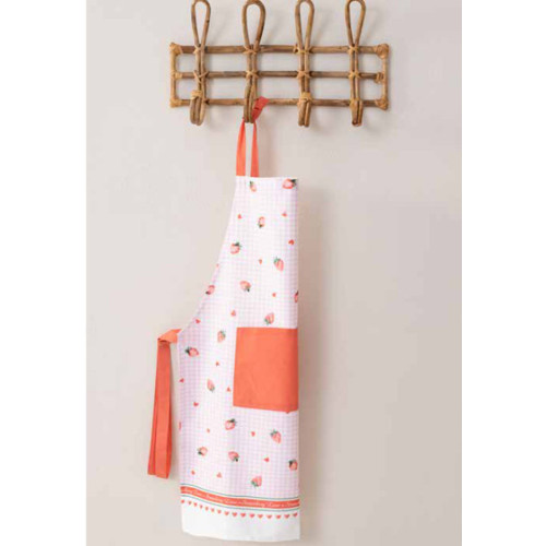 Ποδιά Κουζίνας Ολόσωμη (One Size) Βαμβακερή Digital Print, Nima Strawberry Love