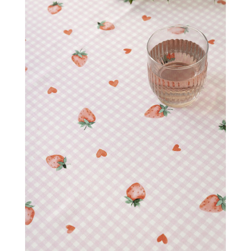 Καρέ (85x85) Βαμβακερό Digital Print, Nima Strawberry Love