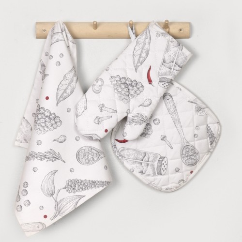 Πετσέτα Κουζίνας-Ποτηρόπανο (40x60) Βαμαβακερή Digital Print Nima Supper