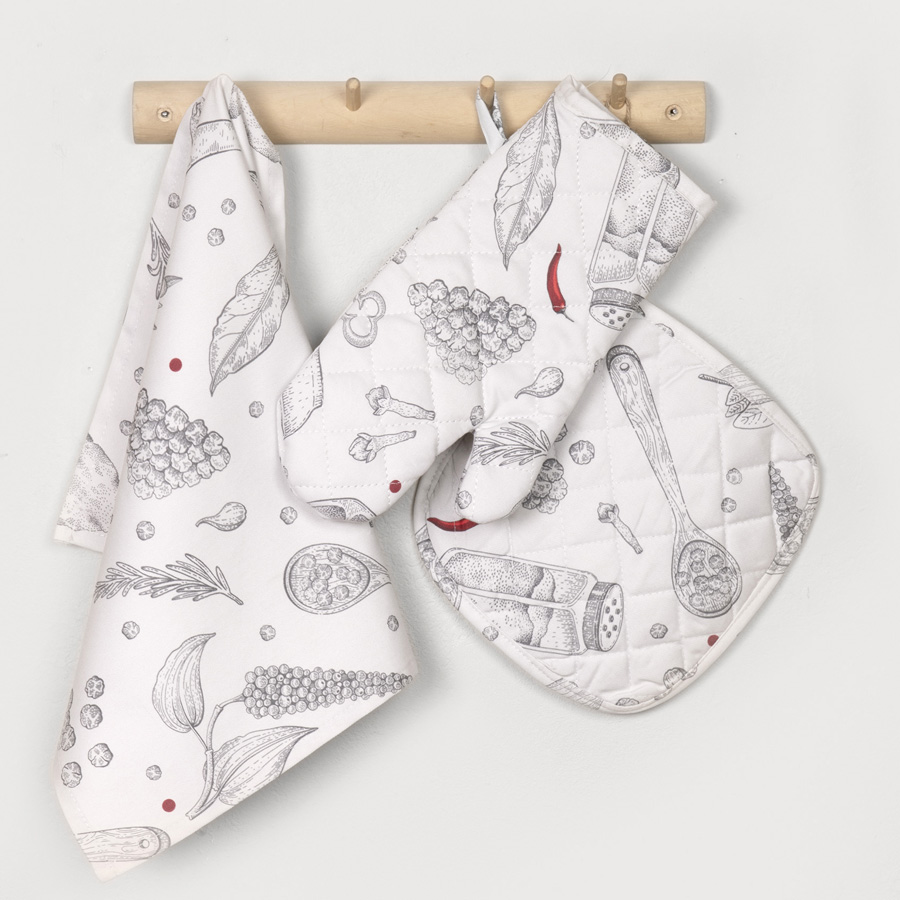 Πετσέτα Κουζίνας-Ποτηρόπανο (40x60) Βαμαβακερή Digital Print Nima Supper