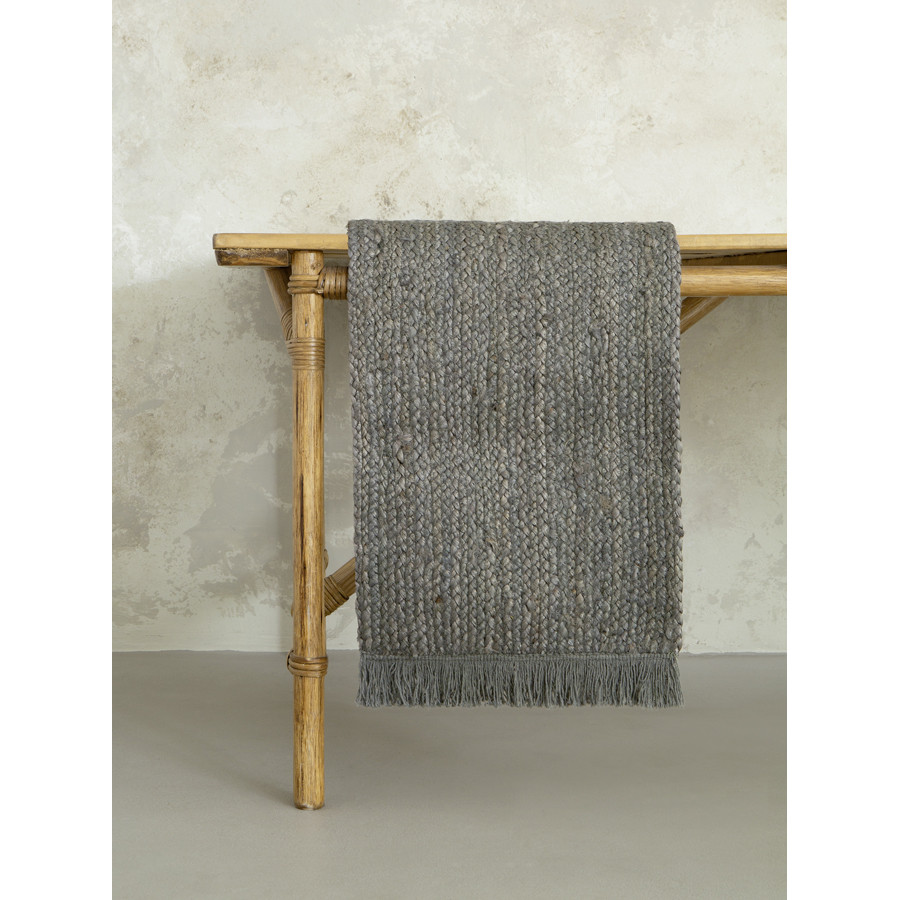 Τραβέρσα (Runner) (40x160) από Γιούτα και Βαμβακερά Κρόσσια Nima Talia Gray