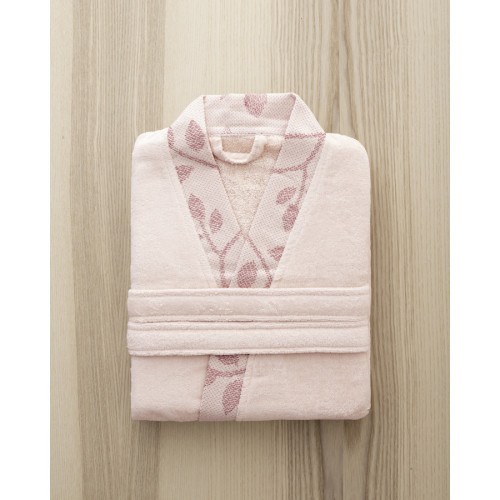 Μπουρνούζι Κιμονό με 3/4 Μανίκι (XLarge) Βαμβακερό Βελουτέ 250γρ/τμ. Nima Abrazo Nude