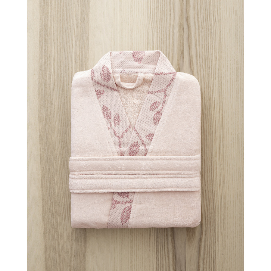 Μπουρνούζι Κιμονό με 3/4 Μανίκι (XLarge) Βαμβακερό Βελουτέ 250γρ/τμ. Nima Abrazo Nude