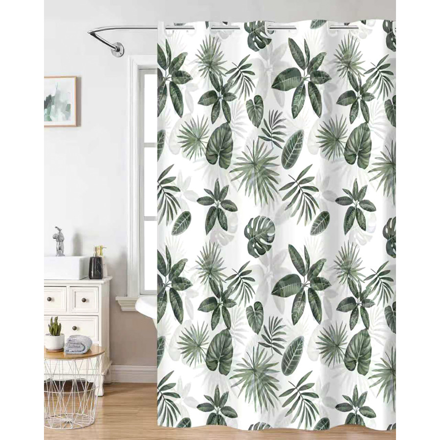 Κουρτίνα Μπάνιου (180 x 200) Υφασμάτινη Αδιάβροχη Nima Amazon