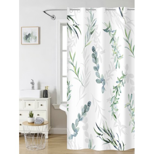 Κουρτίνα Μπάνιου (180x200) Υφασμάτινη Αδιάβροχη Nima Cedar