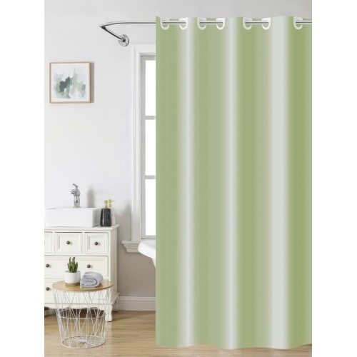 Κουρτίνα Μπάνιου (180x200) Μονόχρωμη Υφασμάτινη Αδιάβροχη Nima Light Khaki