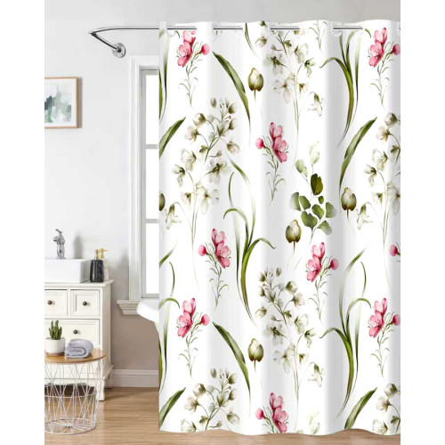 Κουρτίνα Μπάνιου (180 x 200) Υφασμάτινη Αδιάβροχη Nima Monica