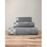 Πετσέτα Χεριών (40x60) Βαμβάκι Zero Twist 600 γραμ/τμ Nima Luxe Dark Grey