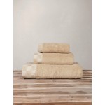 Πετσέτα Χεριών (40x60) Βαμβάκι Zero Twist 600 γραμ/τμ Nima Luxe Mustard Beige