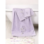 Σετ Πετσέτες 3 τεμαχίων (Χειρός|Προσώπου|Λουτρού) Με Κέντημα Nima Merida