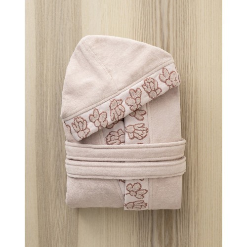 Μπουρνούζι (XLarge) με Κουκούλα Βελουτέ 360γρ/τμ. Nima Petal