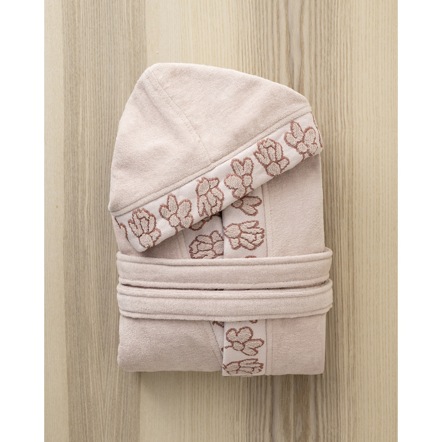 Μπουρνούζι (XLarge) με Κουκούλα Βελουτέ 360γρ/τμ. Nima Petal