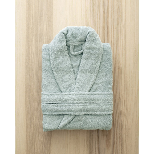 Μπουρνούζι Κιμονό με 3/4 Μανίκι (XLarge) Βαμβακερό Πετσετέ 350γρ/τμ. Nima Pure Dusty Blue