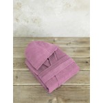 Μπουρνούζι (Small) Βελουτέ με Κουκούλα Nima Zen Dark Rose (Σκούρο Ροζ))