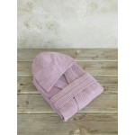 Μπουρνούζι (Large) Βελουτέ με Κουκούλα Nima Zen Pale Mauve (Μωβ)