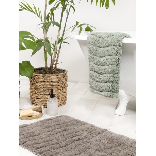 Ταπέτο-Πατάκι Μπάνιου (50x80) Βαμβακερό 2000 γρ/τμ Nima Vellum Warm Gray