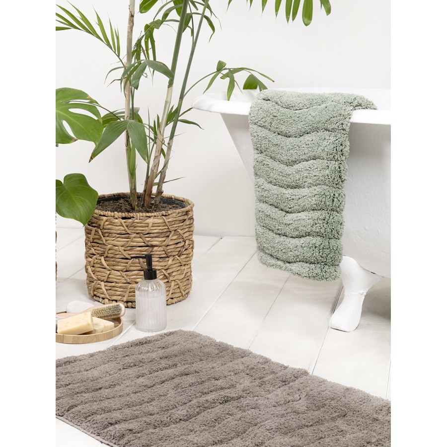 Ταπέτο-Πατάκι Μπάνιου (50x80) Βαμβακερό 2000 γρ/τμ Nima Vellum Warm Gray