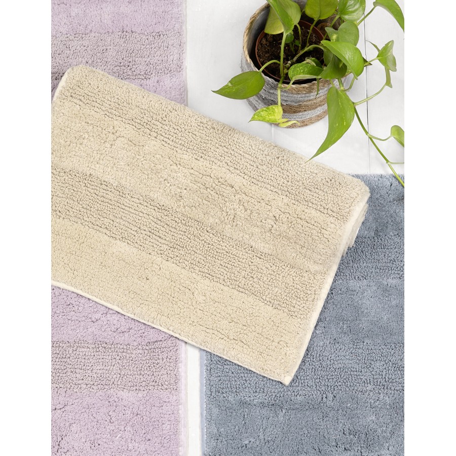 Ταπέτο-Πατάκι Μπάνιου (50x80) Βαμβακερό 2000 γρ/τμ Nima Zaya Gray