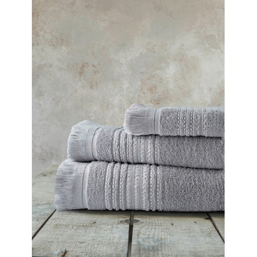 Σετ Πετσέτες 3 τεμαχίων (Χειρός|Προσώπου|Λουτρού) Nima Allora Grey