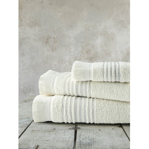 Πετσέτα Προσώπου (50x90) Βαμβακερή Nima Allora Beige