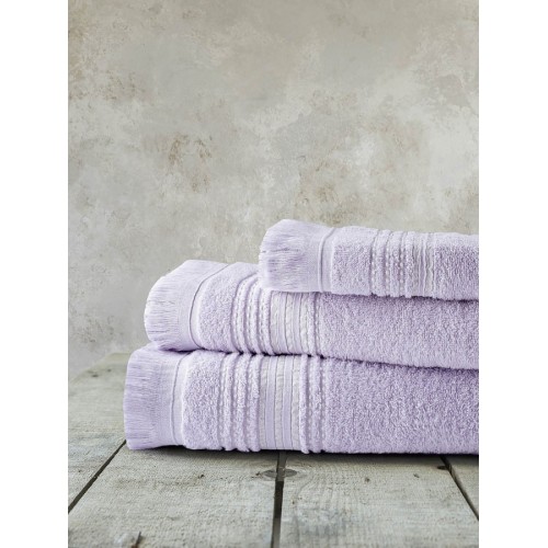 Σετ Πετσέτες 3 τεμαχίων (Χειρός|Προσώπου|Λουτρού) Nima Allora Lilac