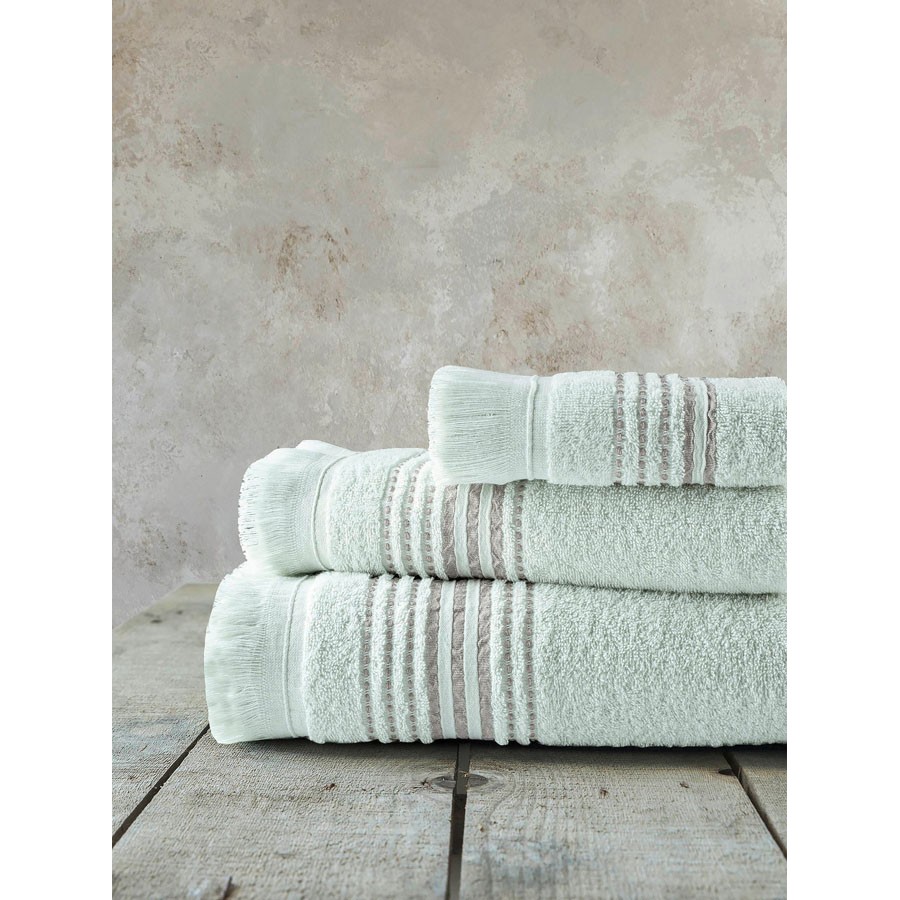Σετ Πετσέτες 3 τεμαχίων (Χειρός|Προσώπου|Λουτρού) Nima Allora Mint