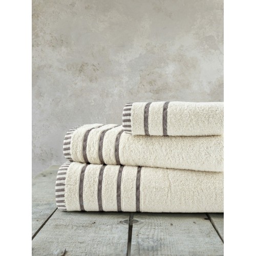 Σετ Πετσέτες 3 τεμαχίων (Χειρός|Προσώπου|Λουτρού) Nima Fellow Beige