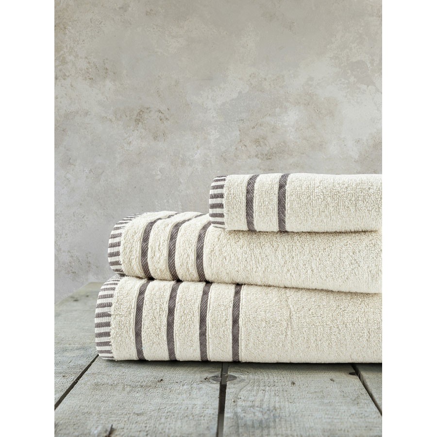 Σετ Πετσέτες 3 τεμαχίων (Χειρός|Προσώπου|Λουτρού) Nima Fellow Beige