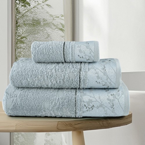 Σετ Πετσέτες 3 τεμαχίων (Χειρός|Προσώπου|Λουτρού) Nima Inverno light blue