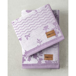 Σετ Πετσέτες 2 Τεμαχίων (Προσώπου|Λουτρού) Βαμβάκι Βελουτέ Long Twist 480 γρ/τμ Nima Laureen