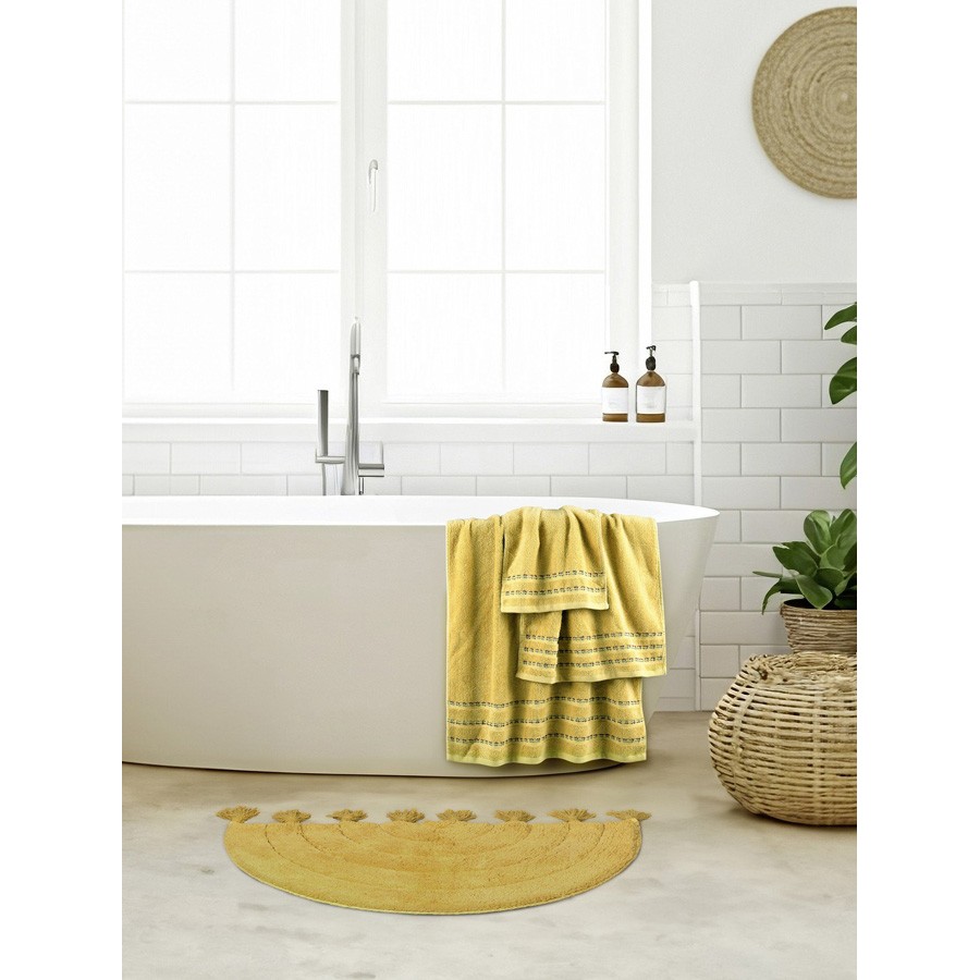 Σετ Πετσέτες 3 τεμαχίων (Χειρός|Προσώπου|Λουτρού) Nima Retour Mustard