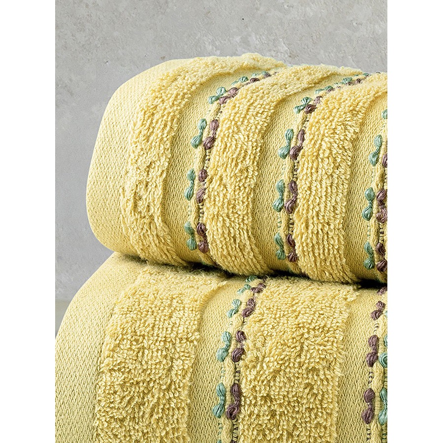 Σετ Πετσέτες 3 τεμαχίων (Χειρός|Προσώπου|Λουτρού) Nima Retour Mustard