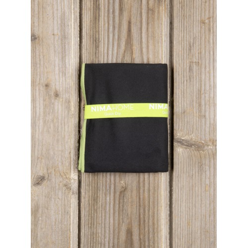 Πετσέτα Γυμναστηρίου (50x90) Μονόχρωμη Microfiber 200 γραμ/τμ Nima Riva Black