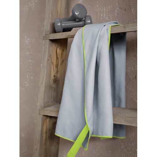 Πετσέτα Γυμναστηρίου (70x140) Μονόχρωμη Microfiber 200 γραμ/τμ Nima Riva Gray