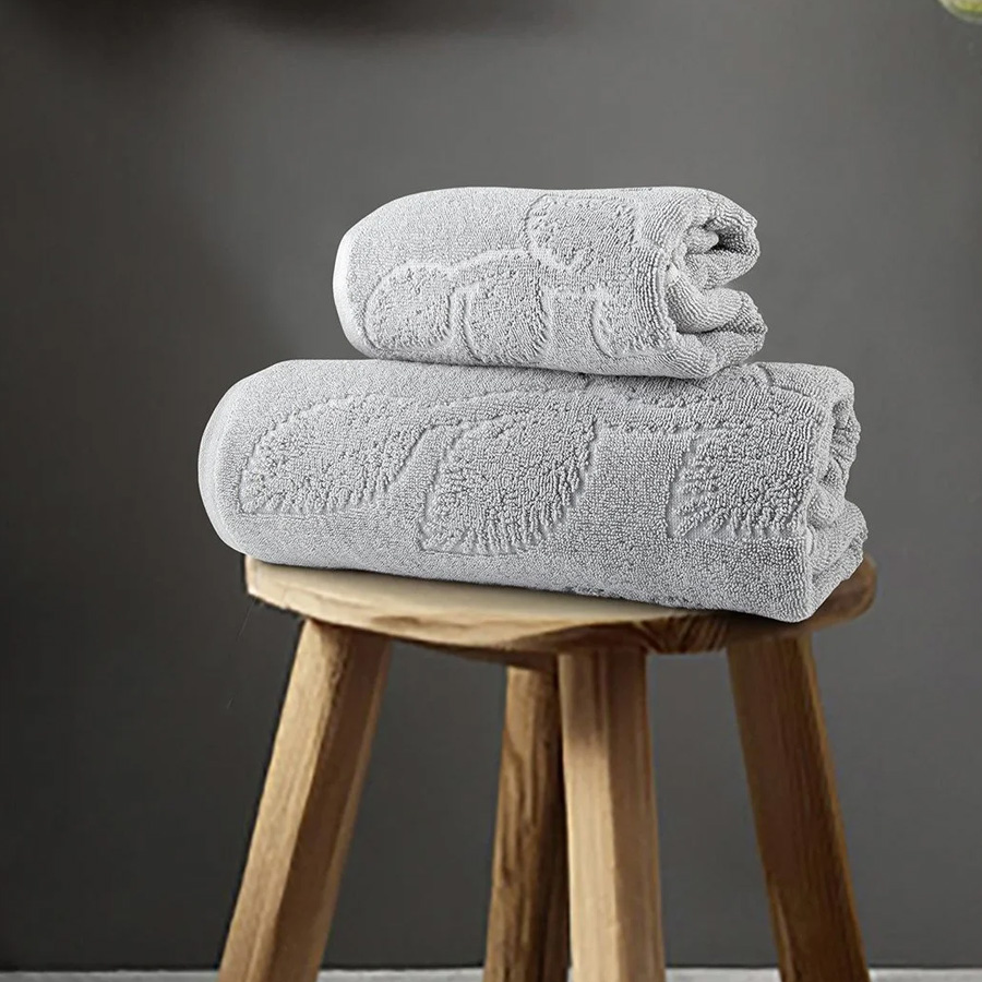 Σετ Πετσέτες 2 τεμαχίων (Προσώπου|Λουτρού) Ζακάρ Nima Serenity Gray