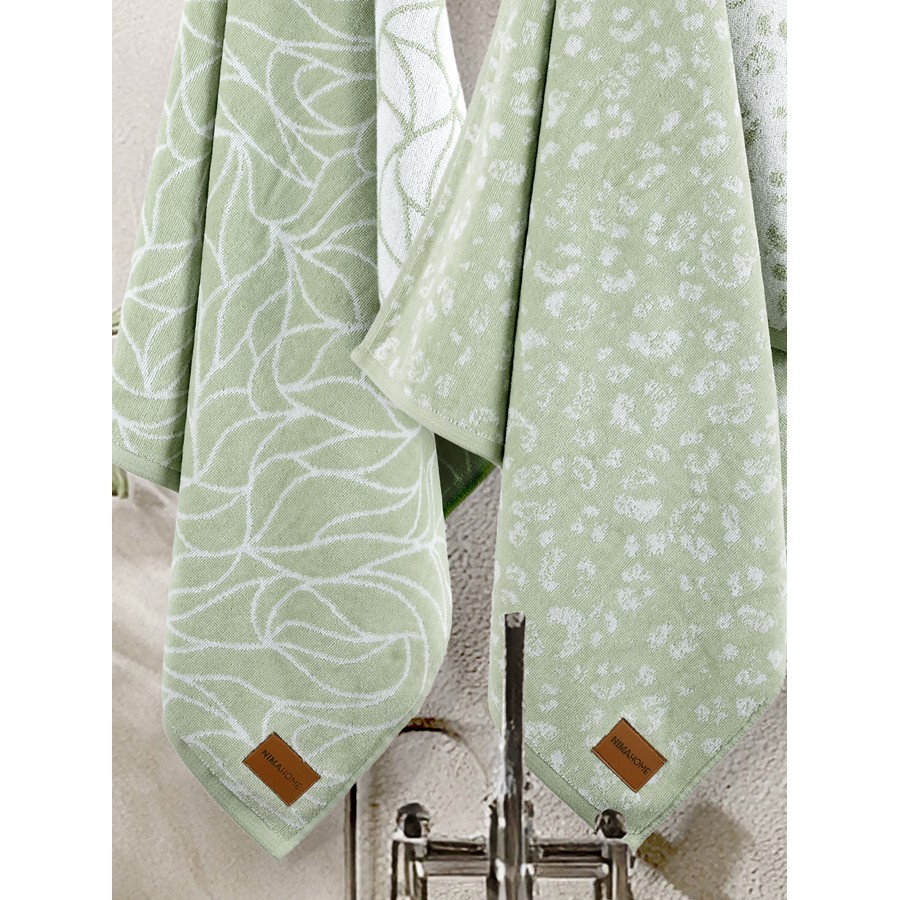 Σετ Πετσέτες 2 τεμαχίων Προσώπου (50x90) Βαμβακερές Nima Temple