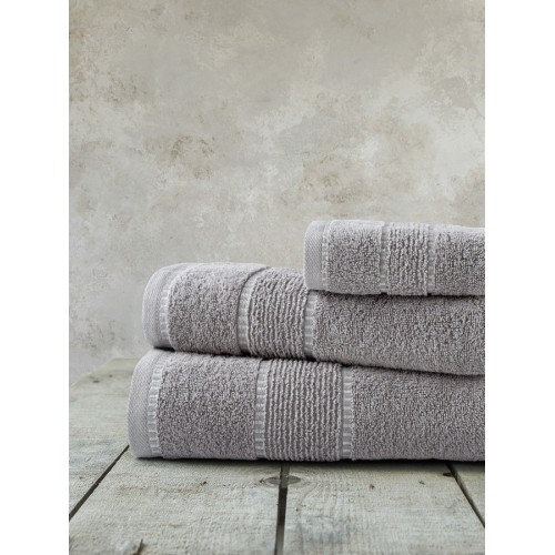 Σετ Πετσέτες 3 τεμαχίων (Χειρός|Προσώπου|Λουτρού) Nima Pivot Γκρι