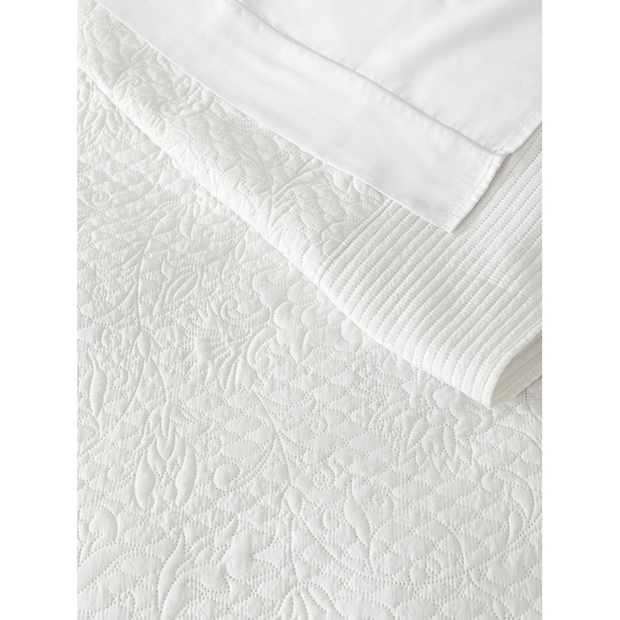 Σετ Κουβερλί Νυφικό King Size (240x260) Ανάγλυφο σχέδιο Microfiber Nima Always Off White