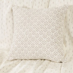 Διακοσμητική Μαξιλαροθήκη Φιγούρας (45x45) Σενίλ Με Ανάγλυφο Σχέδιο Nima Roselle Ivory