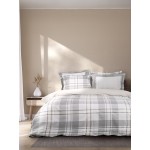 Σετ Παπλωματοθήκη Υπέρδιπλη (220x240) 2 όψεων με Πάνελ Μαξιλαροθήκες Βαμβακερή Nima Arthur