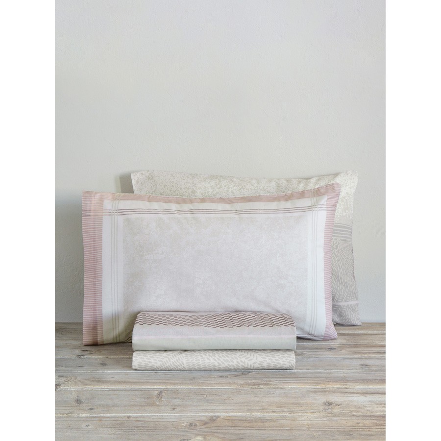 Σετ Σεντόνια Μονά (170x260) με Πάνελ Μαξιλαροθήκη Βαμβακερά Nima Basida