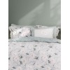 Σετ Παπλωματοθήκη King Size (240x260) 2 όψεων με Πάνελ Μαξιλαροθήκες Βαμβακερή Nima Celeste